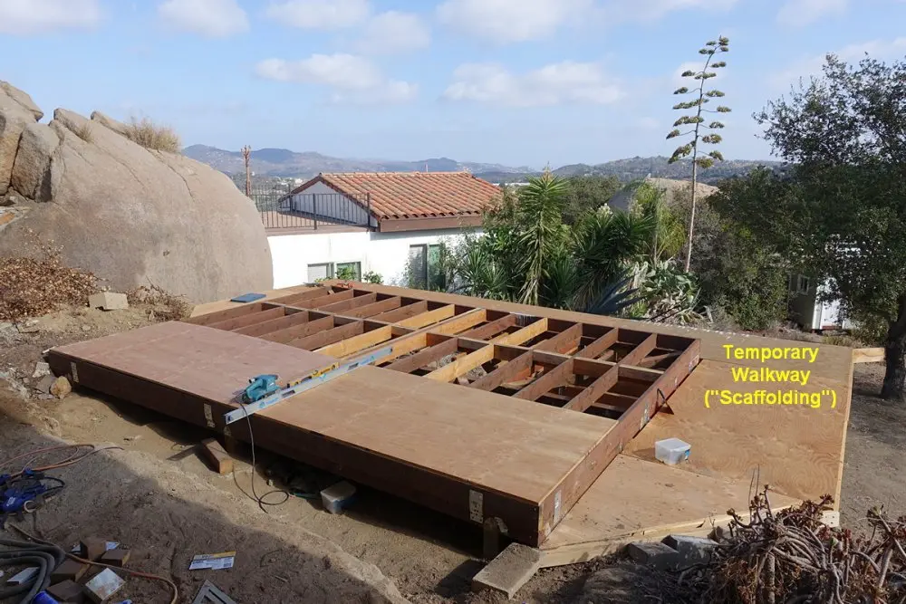 03 Temporary Walkway Around Foundation.webp
